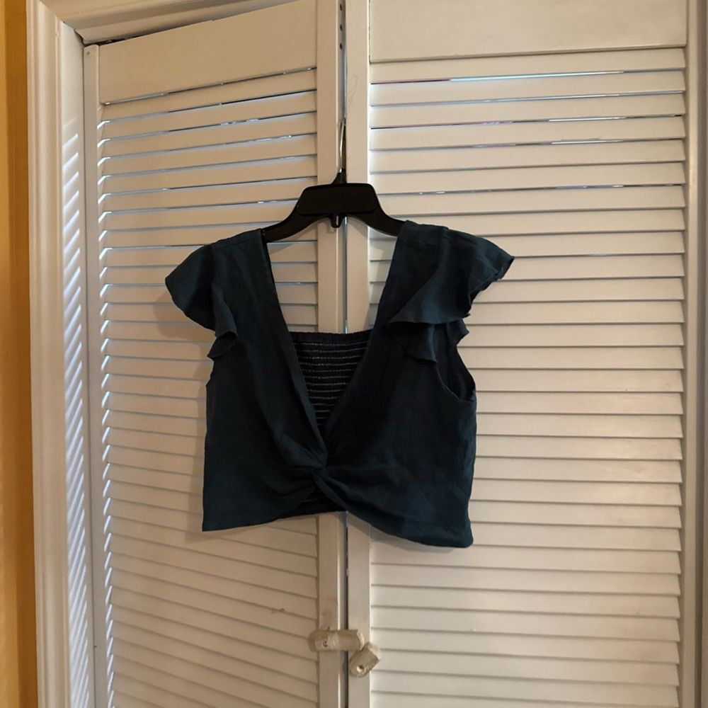 Green Crop Top